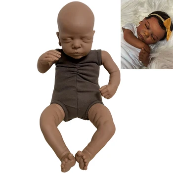 20-Инчов Римски комплект кукли-Реборн, черна кожа, кукла-бебе, неокрашенный комплект недовършена кукли