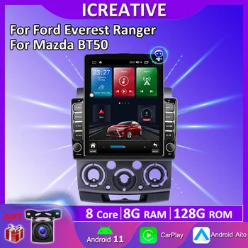 4G LTE Android10 Carplay За Ford Everest Ranger За Mazda BT50 2007-2011 9,7 