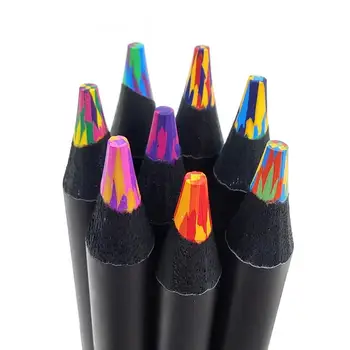 8 бр. цветове, Преливащи се цветове моливи, Цветни Моливи, Цветни Моливи За Рисуване на художествени, Colorization Скици, Подарък