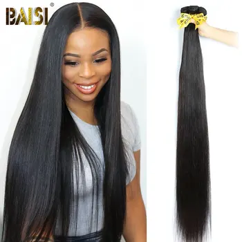 BAISI Hair Перу Директни Снопове от Човешки Косъм Raw Virgin Hair Weave 613 Куп Светли дълга Коса 8-34 инча За Изграждане на Човешки Косъм