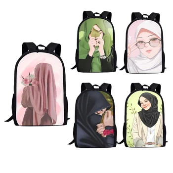 BELIDOME, дизайн хиджаби за момичета, детски чанта за книги, дамски ежедневни раници на рамо, студентски, училищни чанти голям капацитет за тийнейджъри
