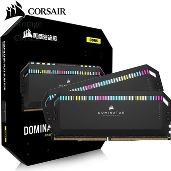 Corsair ddr5 RGB Ram DOMINATOR® PLATINUM RGB First Edition 2x16 GB оперативна памет DDR5 DRAM 5600 Mhz За десктоп - Черен