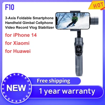 F10 3-Аксиален сгъваем смартфон Ръчно стабилизатор на запис на видео на мобилен телефон на карданном спирането за iPhone 14 за Xiaomi за Huawei