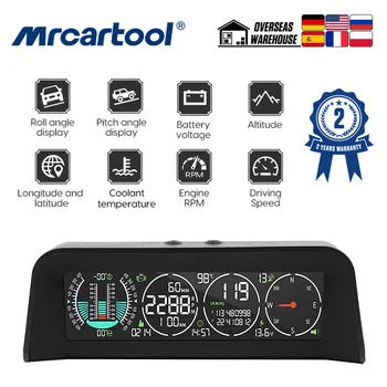 MRCARTOOL M80 GPS + OBD интелигентен многофункционален автомобилен централен дисплей Може да чете данните, уплътняват ECU в реално време