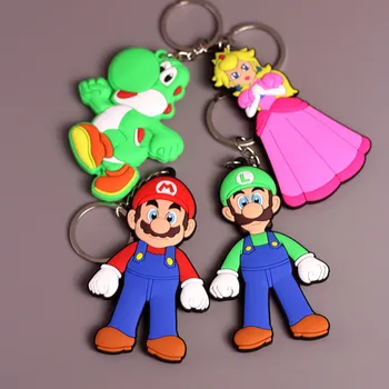 Super Mario Bros играчки Ключодържател Аниме Статуетка на Жаба Йоши кукли Украса Раница Висулка Аксесоари за Детски Подаръци За Хелоуин Гореща