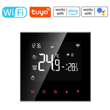 Wi-Fi Контролер на температурата, седмично програмирана настройка на Време температура, приложение за дистанционно управление на Amazon Алекса Google Home