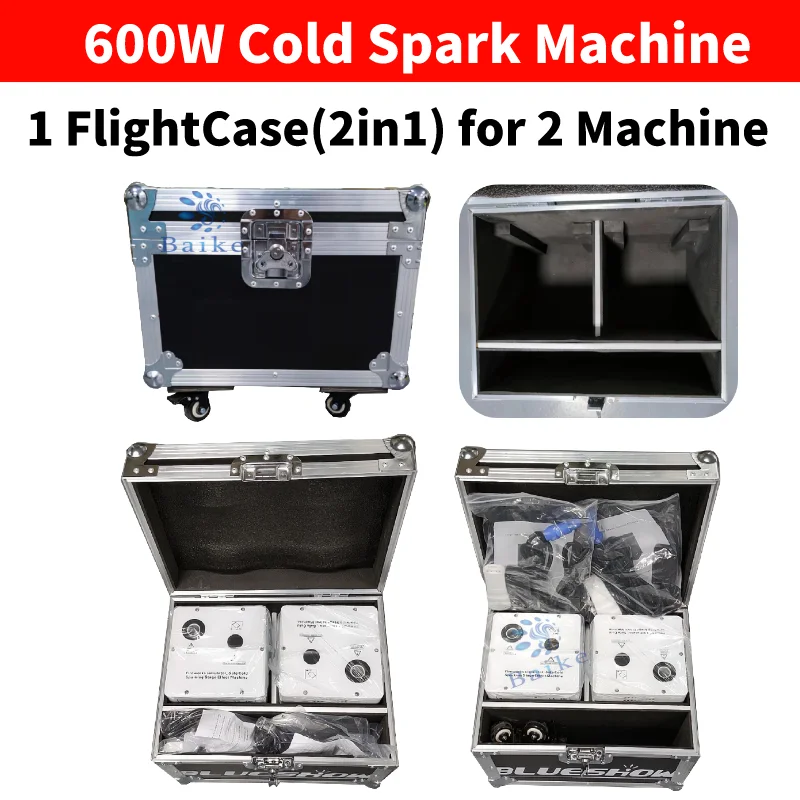 1-5 Само Flightcase За 600 Вата Студена Искровой Машина на Прах DMX Студен Фойерверки на Сцената на Сватба Парти Шоу Студена Искровой Машини Flycase - 1