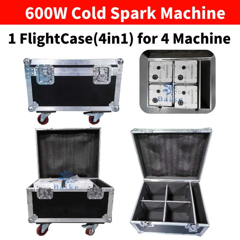 1-5 Само Flightcase За 600 Вата Студена Искровой Машина на Прах DMX Студен Фойерверки на Сцената на Сватба Парти Шоу Студена Искровой Машини Flycase - 2