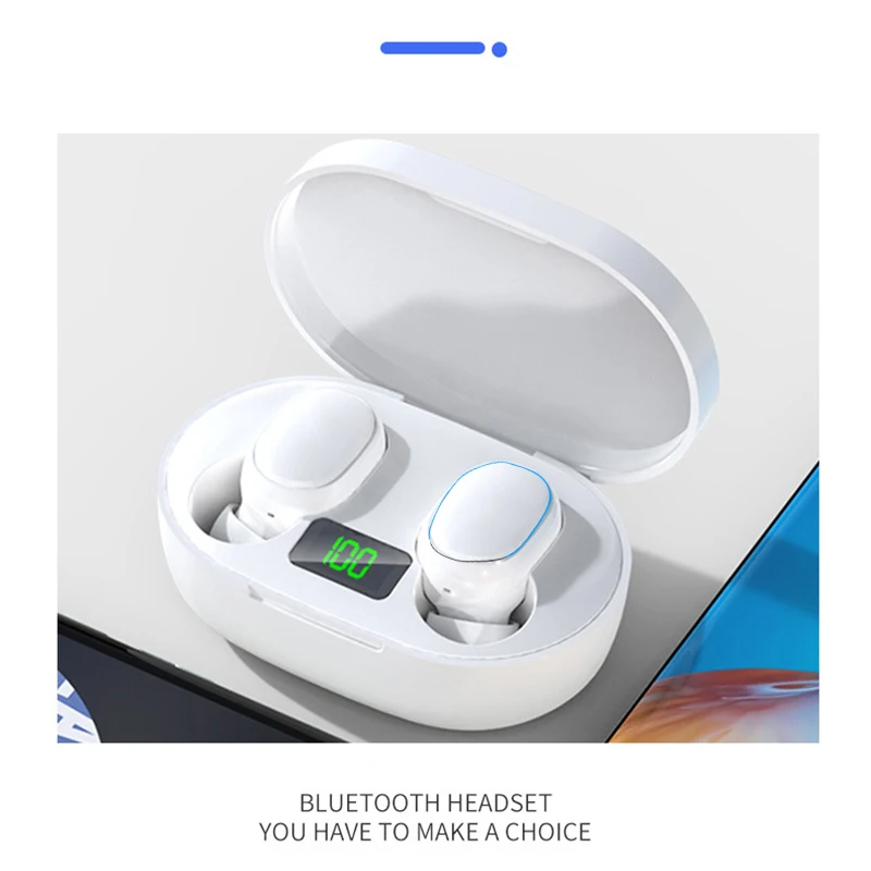 Bluetooth-слушалки True Wireless Headphone TWS, водоустойчив мини-втулки с микрофон, калъф за зареждане, слушалки качеството на Hi-Fi - 5