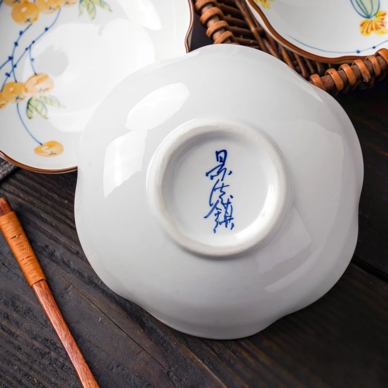 Керамичен поднос за закуски Дзен десерт плоча Изискан ретро масичка за чай чайната, купа за плодове, специалитети за закуска, купа за плодове в китайски стил - 4