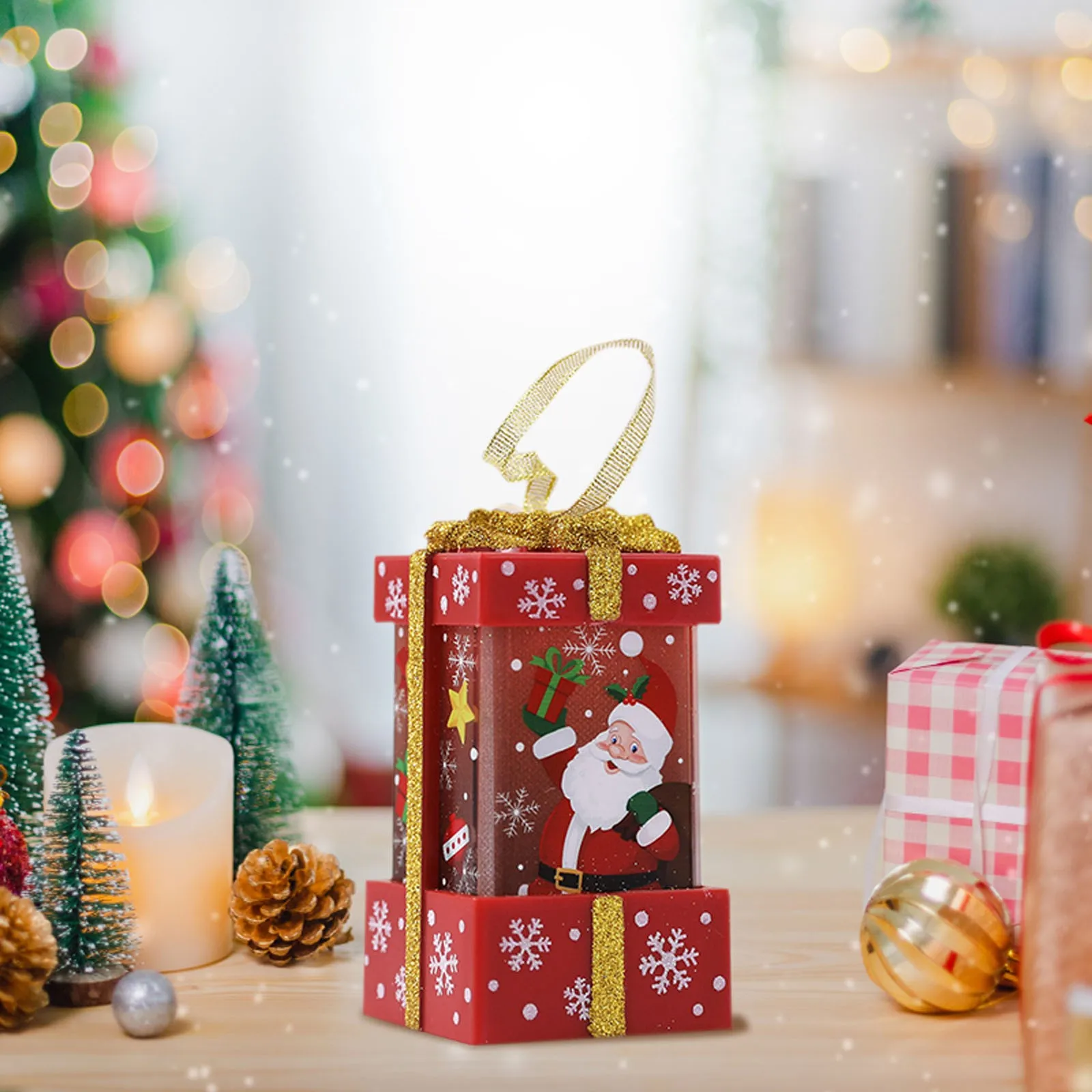 Коледен фенер, Забавни коледни декорации за дома 2023, Украшения за елхи, Коледни подаръци, Нова година 2023 #t2p - 3