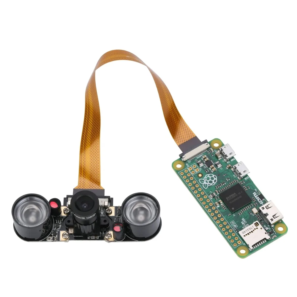 Модул камера за Raspberry Pi Zero с регулируемо фокусно разстояние, уеб камера за нощно виждане с IR сензор, led светлини за RPI Zero Безплатна доставка - 3