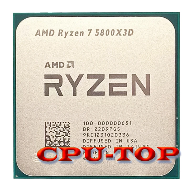 НОВИЯТ AMD Ryzen 7 5800X3D ах италиански хляб! r7 5800X3D 3,4 Ghz и 8-ядрен процесор Prosesor с 16 потоци 7 НМ L3 = 96 М PCIE4.0 105 W DDR4 100-000000651 PGA AM4 - 1