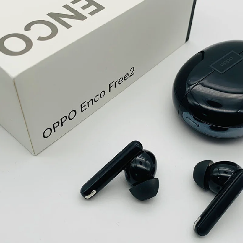 Оригинални OPPO Enco безплатно, 2 безжични слушалки TWS Bluetooth 5.2, 3 непромокаеми слушалки с активно шумопотискане IP54, 3 микрофона - 3