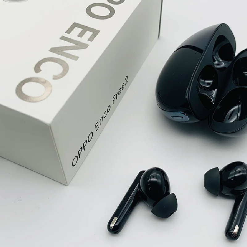 Оригинални OPPO Enco безплатно, 2 безжични слушалки TWS Bluetooth 5.2, 3 непромокаеми слушалки с активно шумопотискане IP54, 3 микрофона - 4