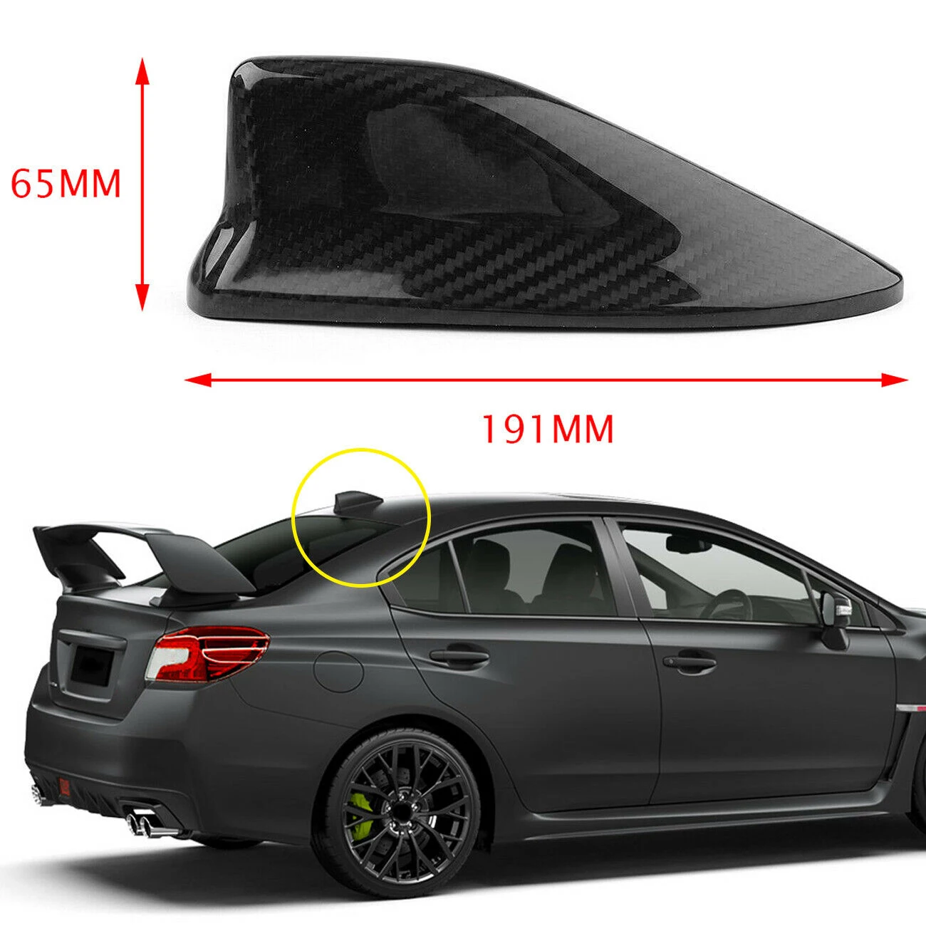 Панел антена във формата на Перка на Акула на покрива на автомобила от този въглеродни влакна за Subaru BRZ и Toyota 86 2014-2019 Автомобилен стайлинг - 1