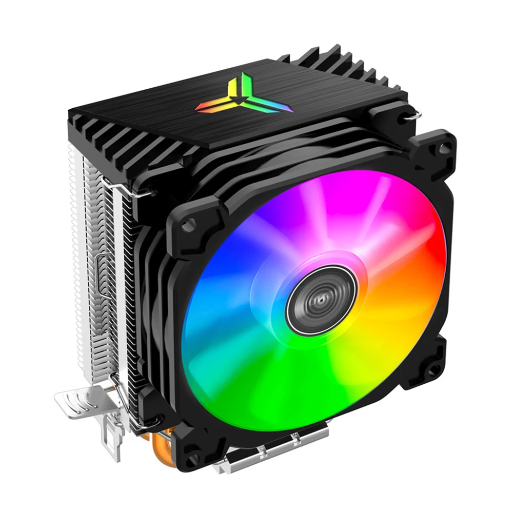 Процесора Охладител Автоматичен цветен Светлинен Компютърен Мултиплатформена Процесора Охладител За Intel 775/1150/1151/1155/1156 AMD AM4/AM3 +/FM2 + 9 см Вентилатор - 0