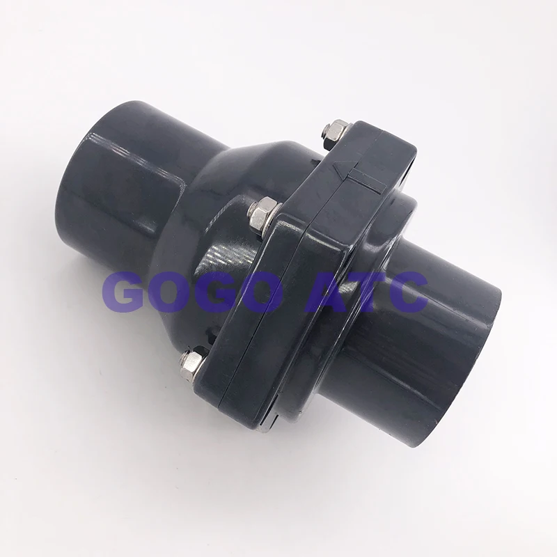 Спирателен вентил с клапа PVC O. D 40 мм, клапан, клапан, долно оттичане, долно оттичане, обратен клапан, долно и странично оттичане универсален - 4