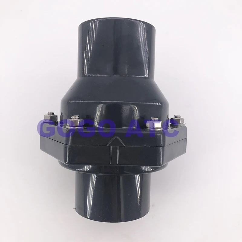 Спирателен вентил с клапа PVC O. D 40 мм, клапан, клапан, долно оттичане, долно оттичане, обратен клапан, долно и странично оттичане универсален - 5