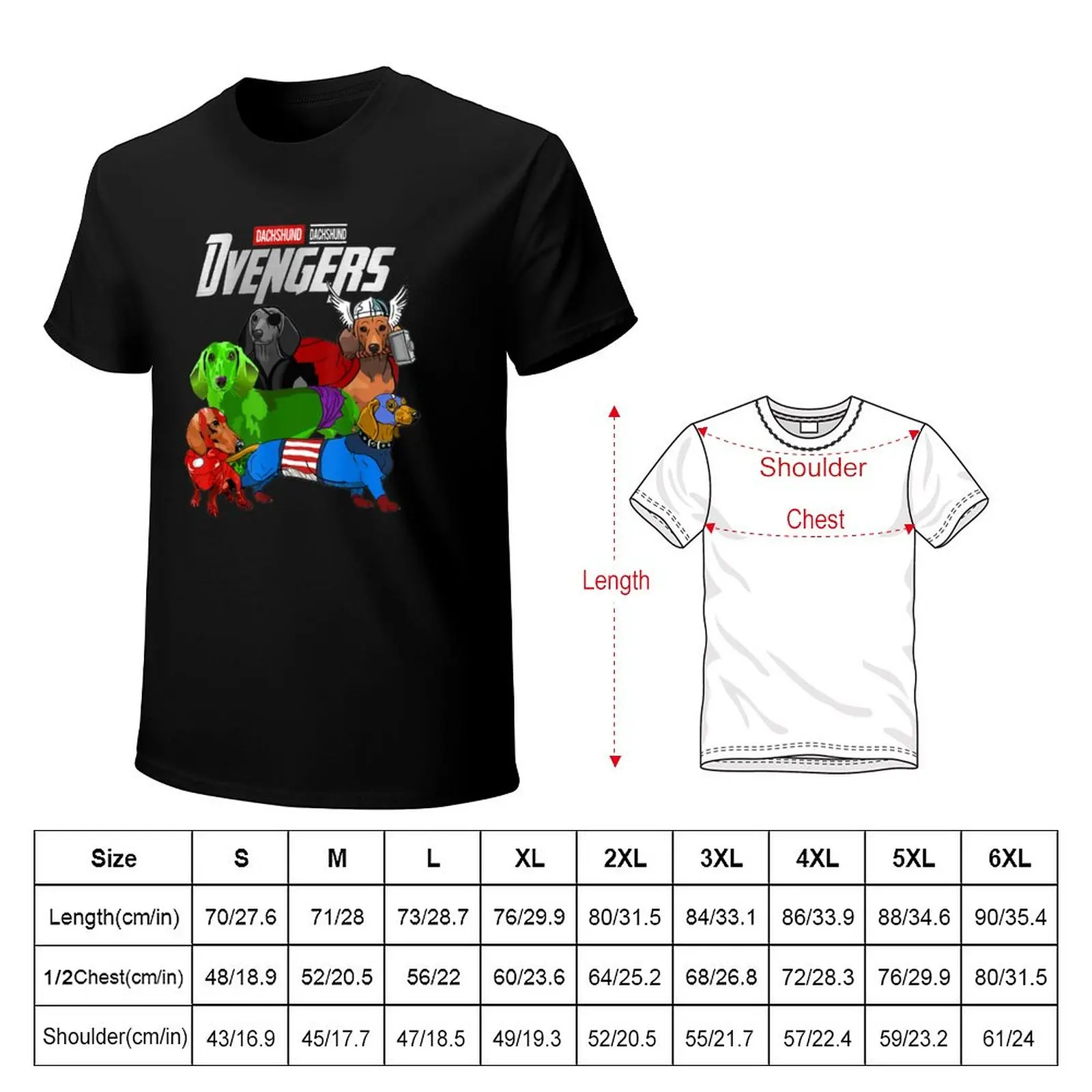 Тениска с кучето Двенгерс и такса, тениски по поръчка, създайте своя собствена аниме-блуза, празни тениски, мъжки тениски с шампиони - 1