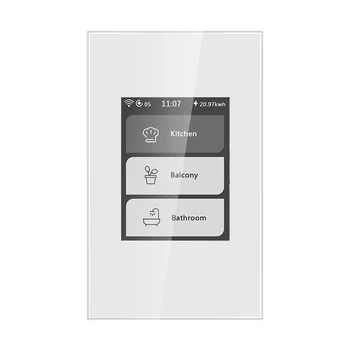 Автоматизация на умен дом LCD Сензорен Интелигентен Превключвател за Wi-Fi 5 в 1 Цветен Превключвател с Изходи 1 2 3 Банда/Завеса/Сцена