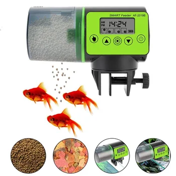 Автоматична Ясла за риба с таймер, А и за риба Ново поколение 2023, Автоматични Захранващи храни с таймер за аквариум, Захранващи храни за риби