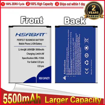 Батерия HSABAT 0 Цикли 5500 mah за OUKITEL C23 Pro, висококачествен взаимозаменяеми батерия за вашия мобилен телефон