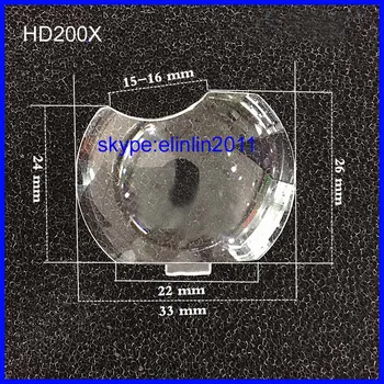 Безплатна доставка обектива на проектора, пластмасова, стъклена оптична леща, куполна огледало за обектив Optoma hd200x HD200X