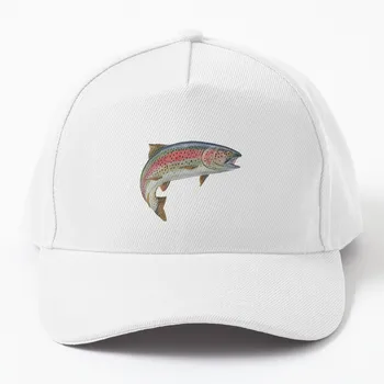 Бейзболна шапка Rainbow Trout, Модни плажна шапка за рожден ден, шапка от слънцето, дамски и мъжки