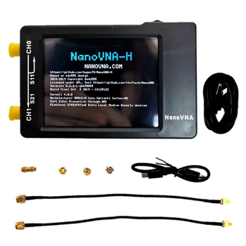 Вектор мрежов анализатор NanoVNA-H Анализатор на спектъра 10 khz-1,5 Ghz HF MF VHF UHF с Вход за SD-карти Shell Цифров Тестер Nano VNA-H