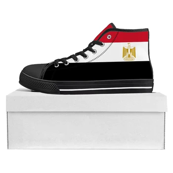 Египетски флаг, висококачествени маратонки, мъжки, дамски, юношески парусиновые маратонки, Египетски ежедневни обувки за чифта обувки по поръчка
