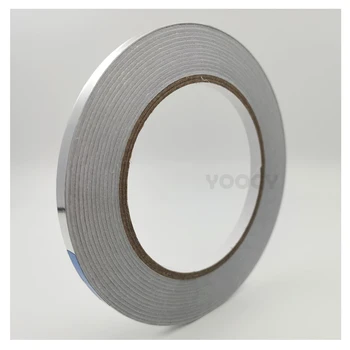 Залепваща лента от алуминиево фолио 5 мм до 20 мм за защита от радиация смущения, дължина 40 метра, с дебелина 0,06 мм