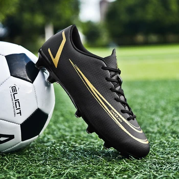 Качествени футболни обувки Messi, здрава лека футболни обувки с ниски берцем, Удобни спортни маратонки за футзала, на Едро, в размер на 32-47