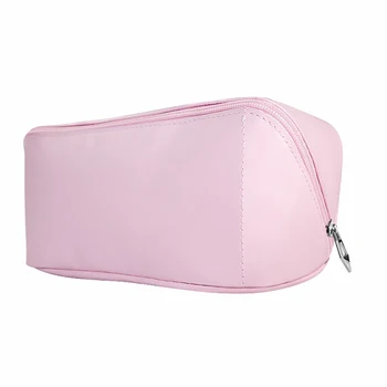 Козметичен торбичка с цип, Брызгозащищенная чанта за тоалетни принадлежности от изкуствена кожа подарък с голяма дупка за момичета и дами