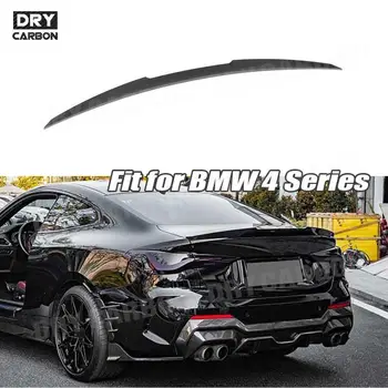 Матово Сухо въглеродни влакна Авто Утконос Крило на Багажника Заден Спойлер Покритие на Сплитер За Устни BMW 4 Series G22 G82 M4 Coupe 2020 +