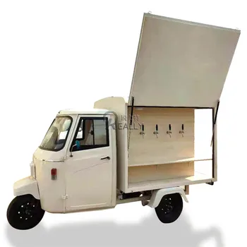 Мобилен Електрическа Триколка ПЧЕЛА, камион за продажба малка пица, заведения за Бързо хранене, сладолед, Триколка, количка за кафе, хот-дог, ремарке
