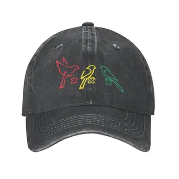 Модерна бейзболна шапка на Аякс Bob Marley Унисекс от памук за възрастни с 3 птичками, регулируем шапка за татко, мъжки Дамски градинска