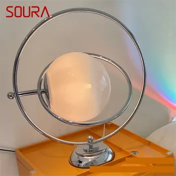 Модерна настолна лампа SOURA, творчески led лампа The Planet, декоративна настолна лампа за дома, ретро лампа