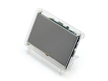 Най-новият 5-инчов модул LCD дисплей HDMI изход с Прозрачен Корпус, който Поддържа Raspberry Pi 3Б + Банан Pi Beaglebone Black USB Touch Control