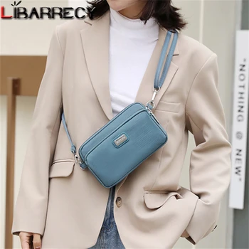 Обикновен дизайн, висококачествен найлон женствена чанта през рамо, модерен мини-дамски чанти-незабавни посланици, нова дамска чанта, чанта за мобилни телефони
