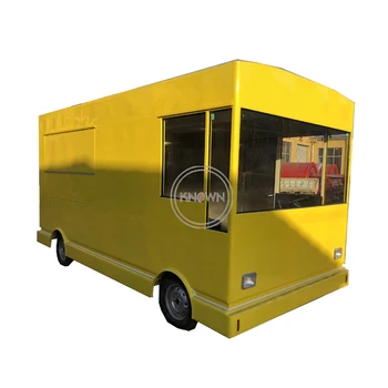 Одобрен електрически камион за превоз на хранене с дължина от 4.2 м, пътуваща количка за превоз на храна, ремарке за бързо хранене