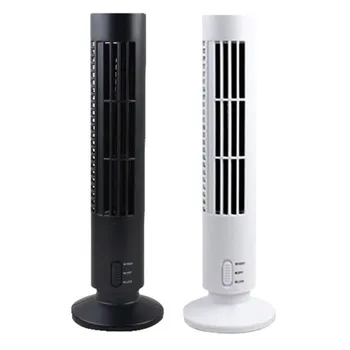 Преносим USB вертикален вентилатор без остриета, мини-вентилатор за климатик, настолен вентилатор охладителна за дома