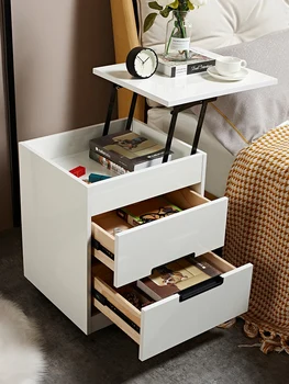 Прост, модерен домакински нощни шкафче за спалня нощни малко шкафче Nordic ifting нощни шкаф за съхранение