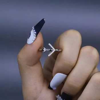Сладки малки плоски пръстени за жени, летни регулируеми сребърни обеци с кубическим цирконием, Модни корейски аксесоари, бижута подарък KBR102