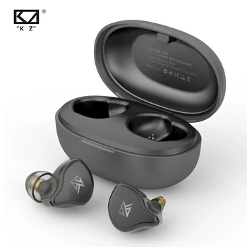 Слушалки KZ S1 TWS Bluetooth 5,0 Хибридни Динамични Слушалки Със Сензорен контрол и Шумопотискане Спортни Слушалки За Джогинг KZ S2 Z1 PRO