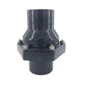 Спирателен вентил с клапа PVC O. D 40 мм, клапан, клапан, долно оттичане, долно оттичане, обратен клапан, долно и странично оттичане универсален