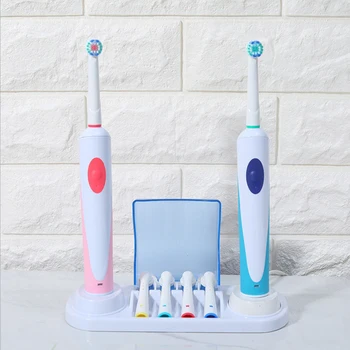 Титуляр четка за зъби, скоба за електрическа четка за зъби Oral B, поставка за основанията, Дюза за зъби, Кутия с капак, Аксесоари за баня