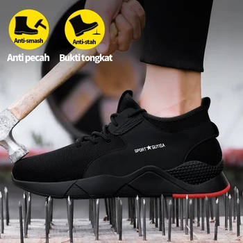 Това е Абсолютно нова, удобна устойчива на плъзгане работна обувки със защита от пробиви, туризъм мъжки защитни обувки