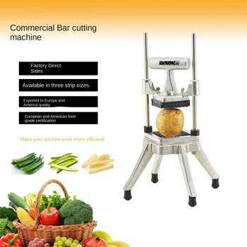 Търговски вертикална многофункционална машина за мелене на зеленчуци, ръчна машина за рязане на ленти, вертикална машина за рязане на кубчета, краставици, картофи