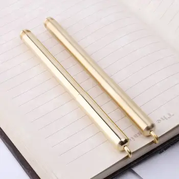 Химикалка писалка ръчно изработени в ретро стил от златен месинг с черно мастило със скоба за офиса и училище